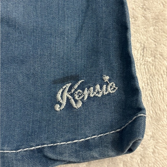 Kensie Blue and Mad Girl Stylish Pink Embroidered Blouse - Picture 4 of 7